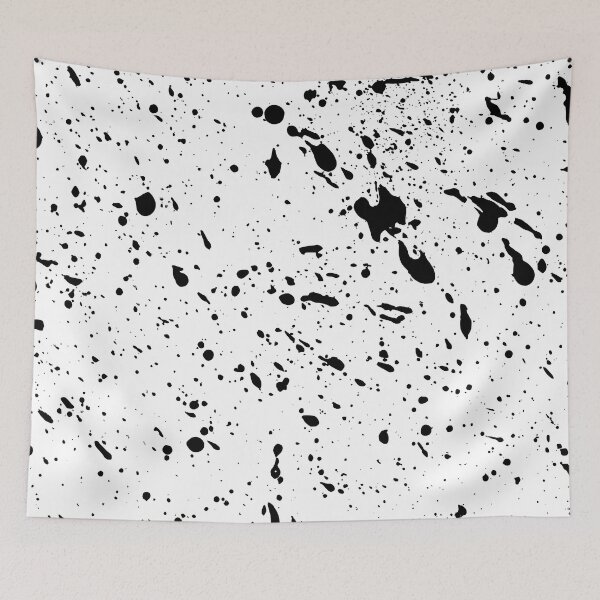 Item preview, Grunge Black Ink Splatter Texture Blotches designed and sold by Prawny.