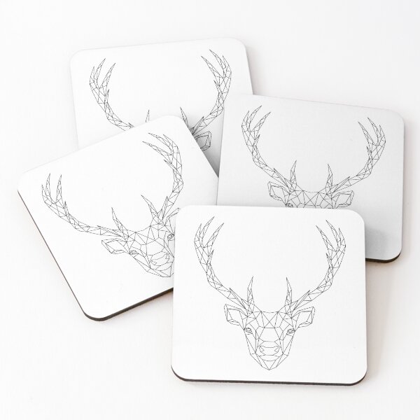 Item preview, Geometric Deer line drawing designed and sold by JeClaDesign.