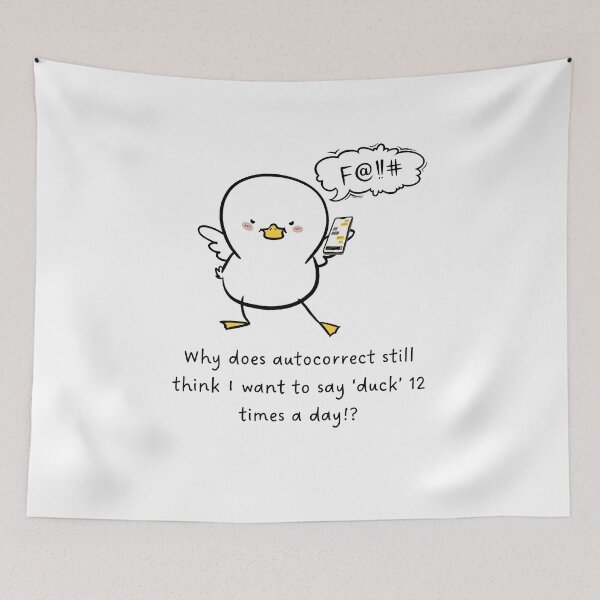 Item preview, Quacky Autocorrect designed and sold by Caitlin Barlow-VanMeter.