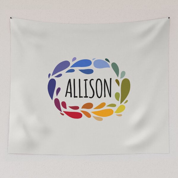 Item preview, Allison Name Cute Colorful Gift Named Allison designed and sold by kindxinn.