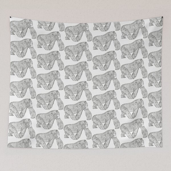 Item preview, Gorilla Line Art designed and sold by ChristinaBarton.
