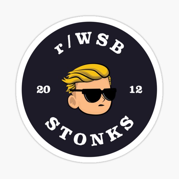 Item preview, WSB Wallstreetbets stonks badge designed and sold by DesignsByER.