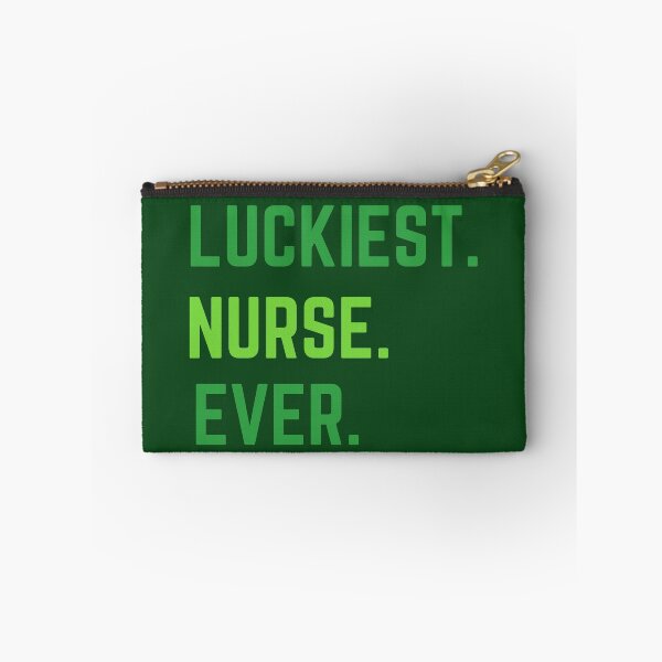 Item preview, Cute Luckiest Nurse Ever | Funny St Patricks Day Saying | Shamrock Green Clover designed and sold by MiaDelelai.