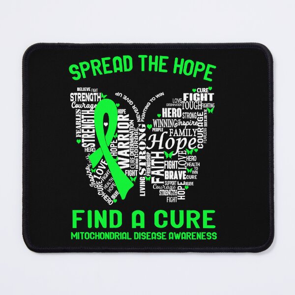 Item preview, Butterfly Ribbon Spread The Hope Find A Cure Mitochondrial Disease Awareness designed and sold by Tadmab.