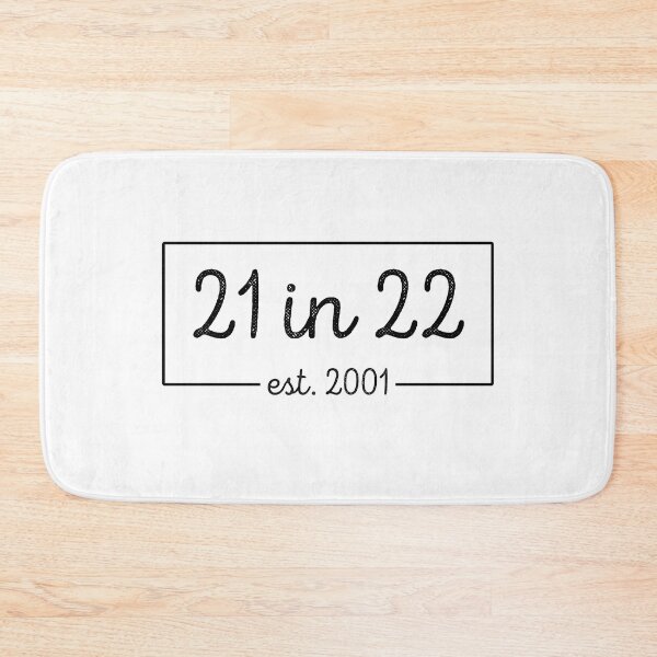 Item preview, 21 in 22 est 2001 | 21st Birthday | Turning 21 in 2022 | 21st Birthday Gift designed and sold by Violet Treasures.