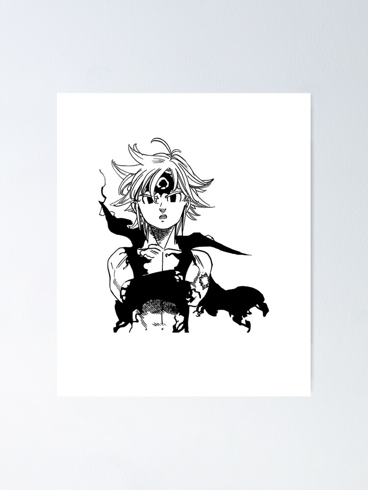 Meliodas Seven Deadly Sins Poster For Sale By Fresh Hoods Redbubble