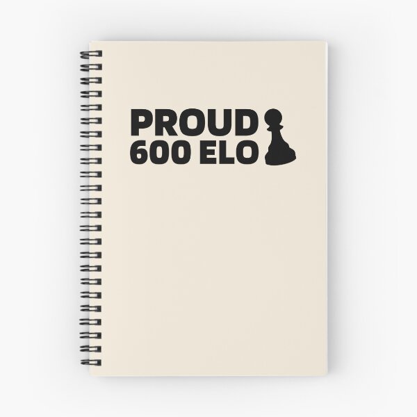 Item preview, Proud 600 Elo - Chess Quote Black designed and sold by itisjakob.