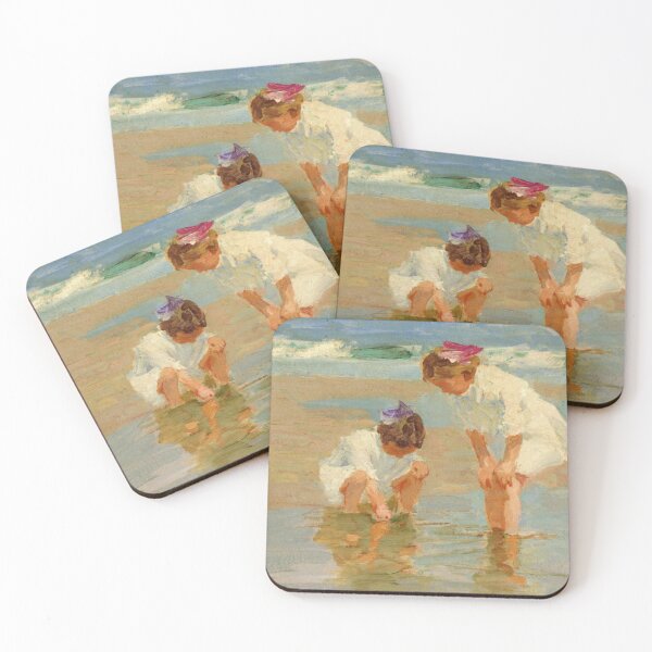 Item preview, Edward Henry Potthast's Girls Playing in Surf designed and sold by mosfunky.
