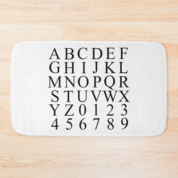 Artikelvorschau, ABCs Black on White Repeat 5748 entworfen und verkauft von Art in My Loft.