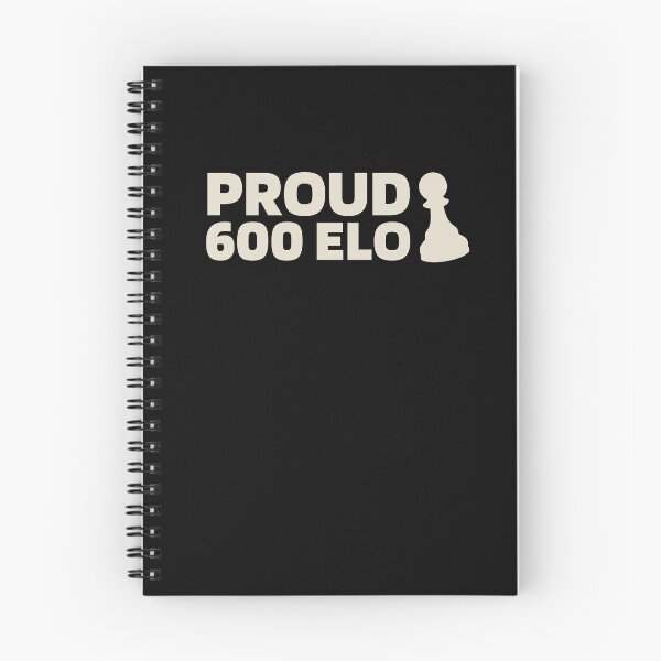 Item preview, Proud 600 Elo - Chess Quote White designed and sold by itisjakob.