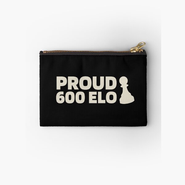 Item preview, Proud 600 Elo - Chess Quote White designed and sold by itisjakob.