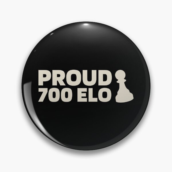 Item preview, Proud 700 Elo - Chess Quote White designed and sold by itisjakob.