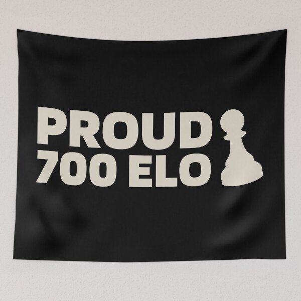 Item preview, Proud 700 Elo - Chess Quote White designed and sold by itisjakob.