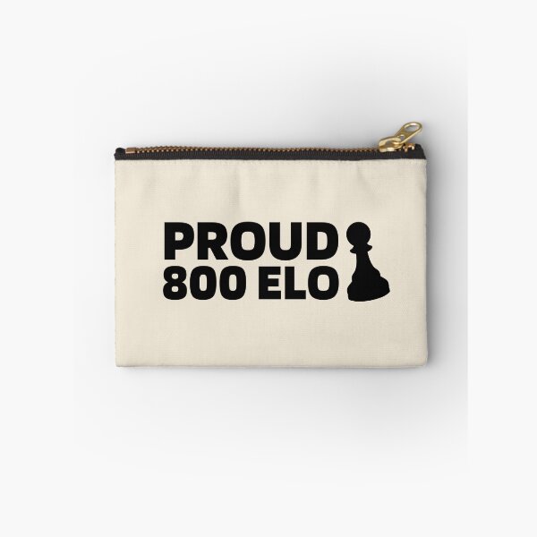 Item preview, Proud 800 Elo - Chess Rating Quote Black designed and sold by itisjakob.