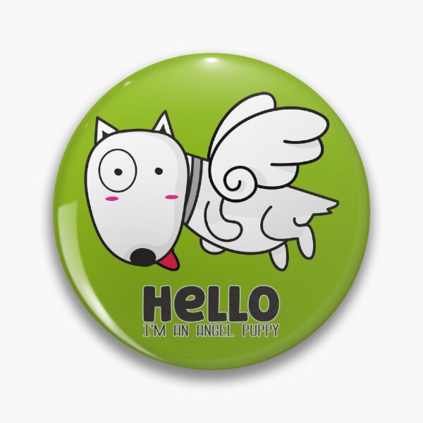 Item preview, Hello I'm angel puppy - funny quotes designed and sold by VichallanStudio.