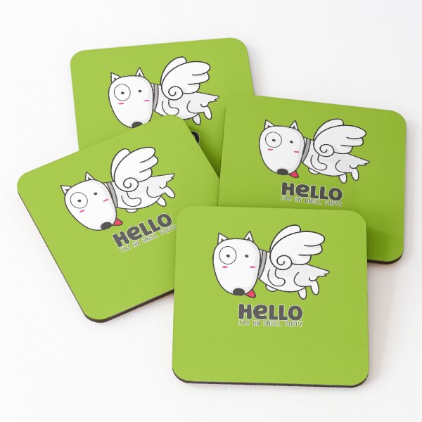 Item preview, Hello I'm angel puppy - funny quotes designed and sold by VichallanStudio.