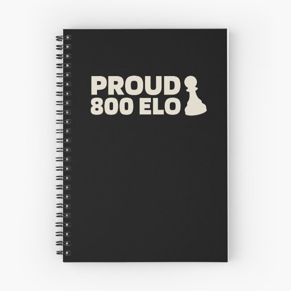 Item preview, Proud 800 Elo - Chess Quote White designed and sold by itisjakob.