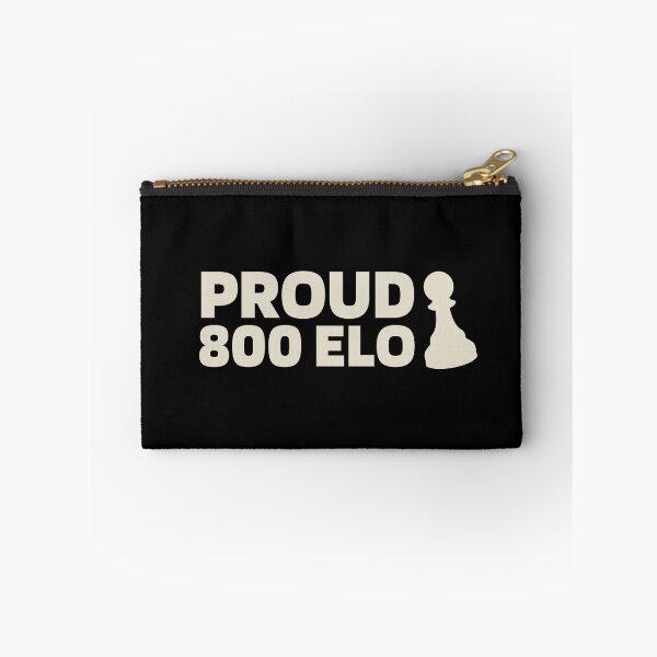 Item preview, Proud 800 Elo - Chess Quote White designed and sold by itisjakob.