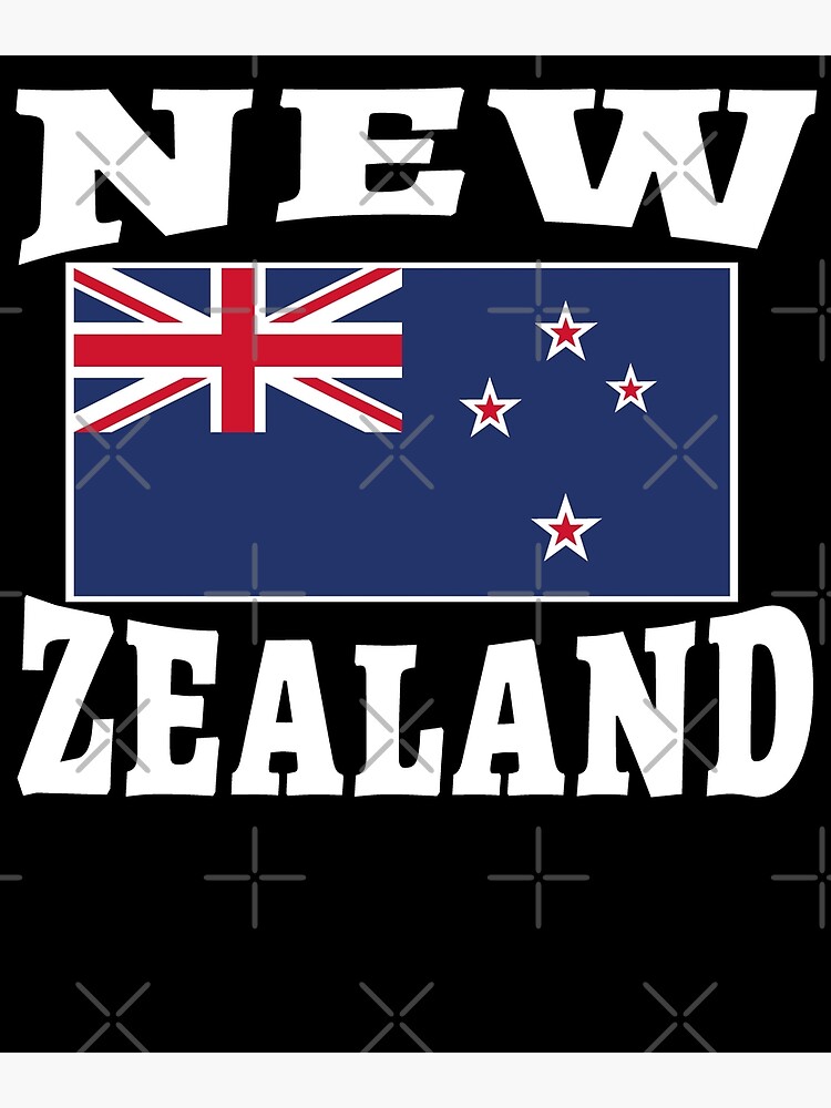 "Classic New Zealand Flag Kiwi Flag New Zealand Proud " Poster for Sale by JasKeiDesigns