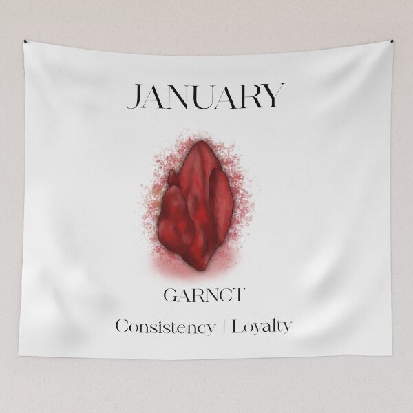 Item preview, January Garnet Birthstone Crystal designed and sold by DHDoodles.