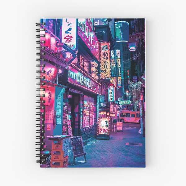 Aperçu de l'œuvre Magie du Cyberpunk Japon créée et vendue par Neondreamscapes.