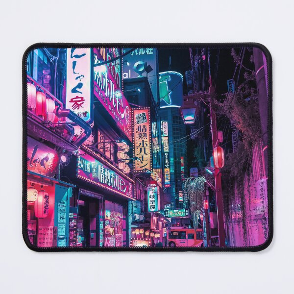 Aperçu de l'œuvre Magie du Cyberpunk Japon créée et vendue par Neondreamscapes.