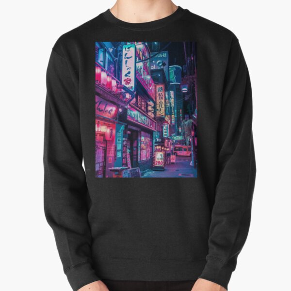 Vista previa del artículo con la obra «La magia del ciberpunk japonés», diseñado y vendido por Neondreamscapes.