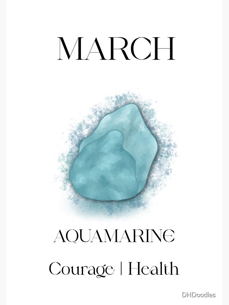 March Aquamarine Birthstone Crystal