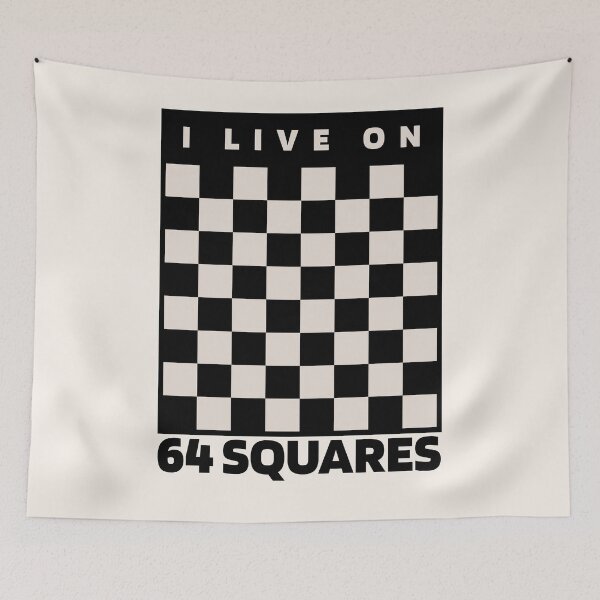 Item preview, I live on 64 squares - chess lover designed and sold by itisjakob.