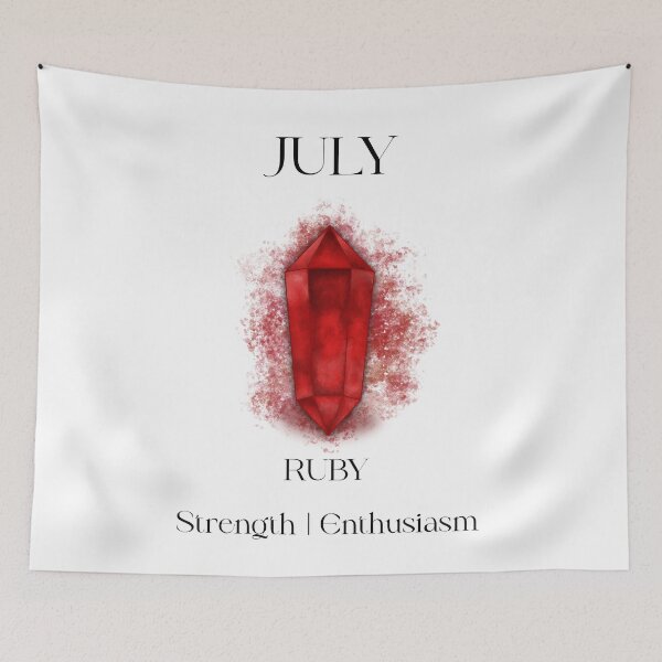 Item preview, July Ruby Birthstone Crystal designed and sold by DHDoodles.