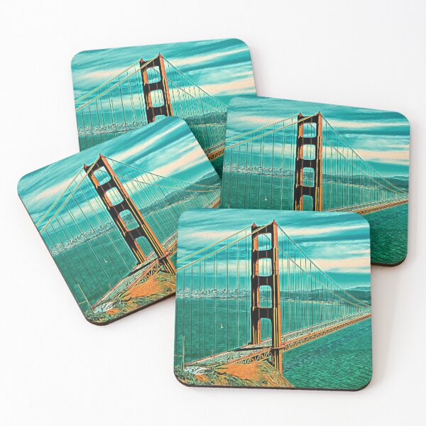 Item preview, Golden Gate Bridge Cityscape Picture Art designed and sold by KivancYucel.
