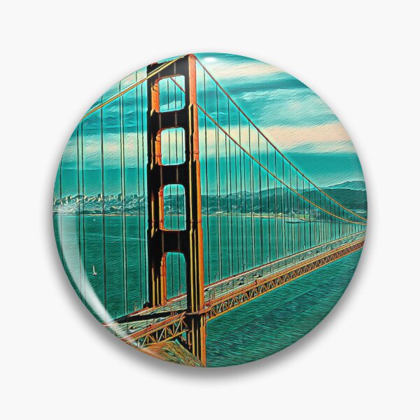 Item preview, Golden Gate Bridge Cityscape Picture Art designed and sold by KivancYucel.