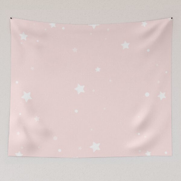 Item preview, Pink decorative stars seamless pattern design for kids room  designed and sold by TheWalnut.