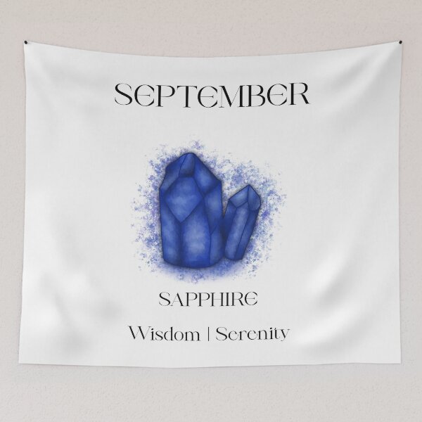 Item preview, September Sapphire Birthstone Crystal designed and sold by DHDoodles.