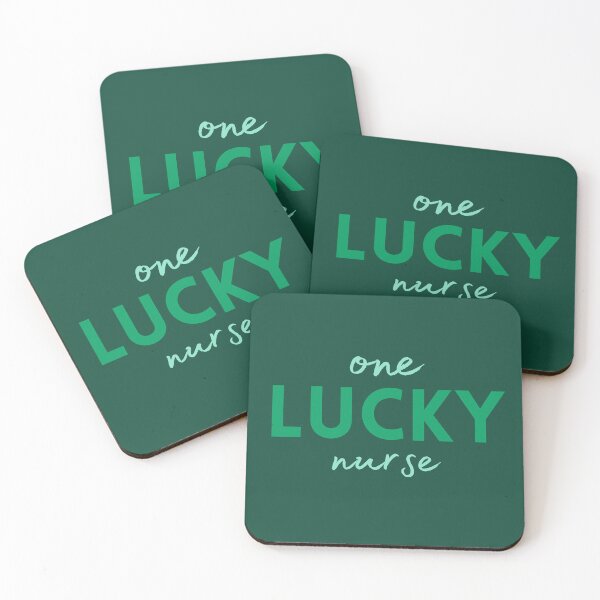 Item preview, Teal Green One Lucky Nurse | Funny St Patricks Day Saying | Shamrock Green Clover designed and sold by MiaDelelai.