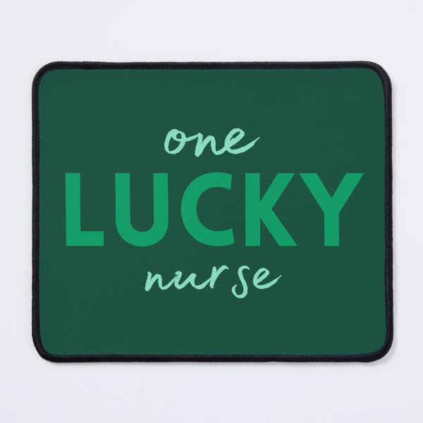 Item preview, Teal Green One Lucky Nurse | Funny St Patricks Day Saying | Shamrock Green Clover designed and sold by MiaDelelai.