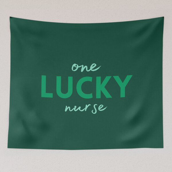 Item preview, Teal Green One Lucky Nurse | Funny St Patricks Day Saying | Shamrock Green Clover designed and sold by MiaDelelai.