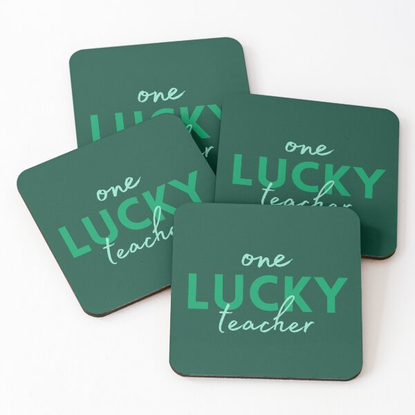 Item preview, Teal Green One Lucky Teacher | Funny St Patricks Day Saying | Shamrock Green Clover designed and sold by MiaDelelai.
