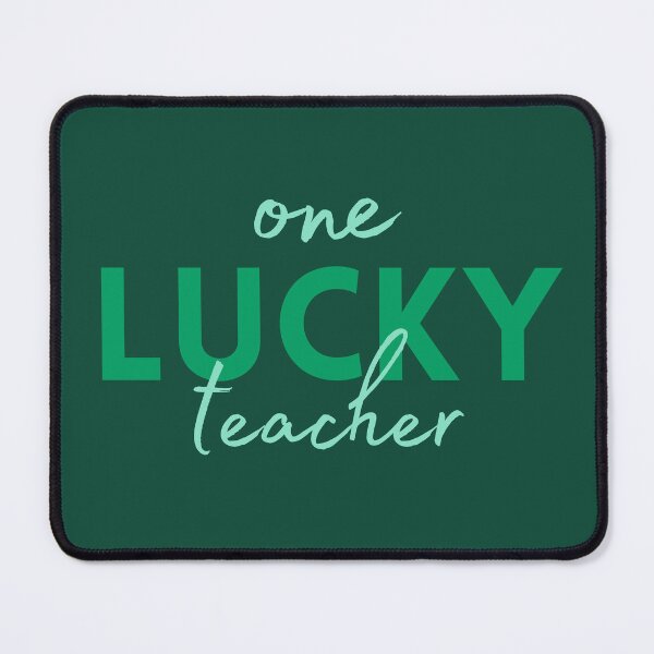 Item preview, Teal Green One Lucky Teacher | Funny St Patricks Day Saying | Shamrock Green Clover designed and sold by MiaDelelai.