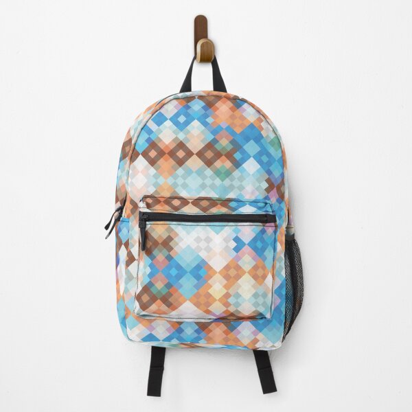 Item preview, New Earth Blue And Rust Checkered Pattern designed and sold by IZiets.