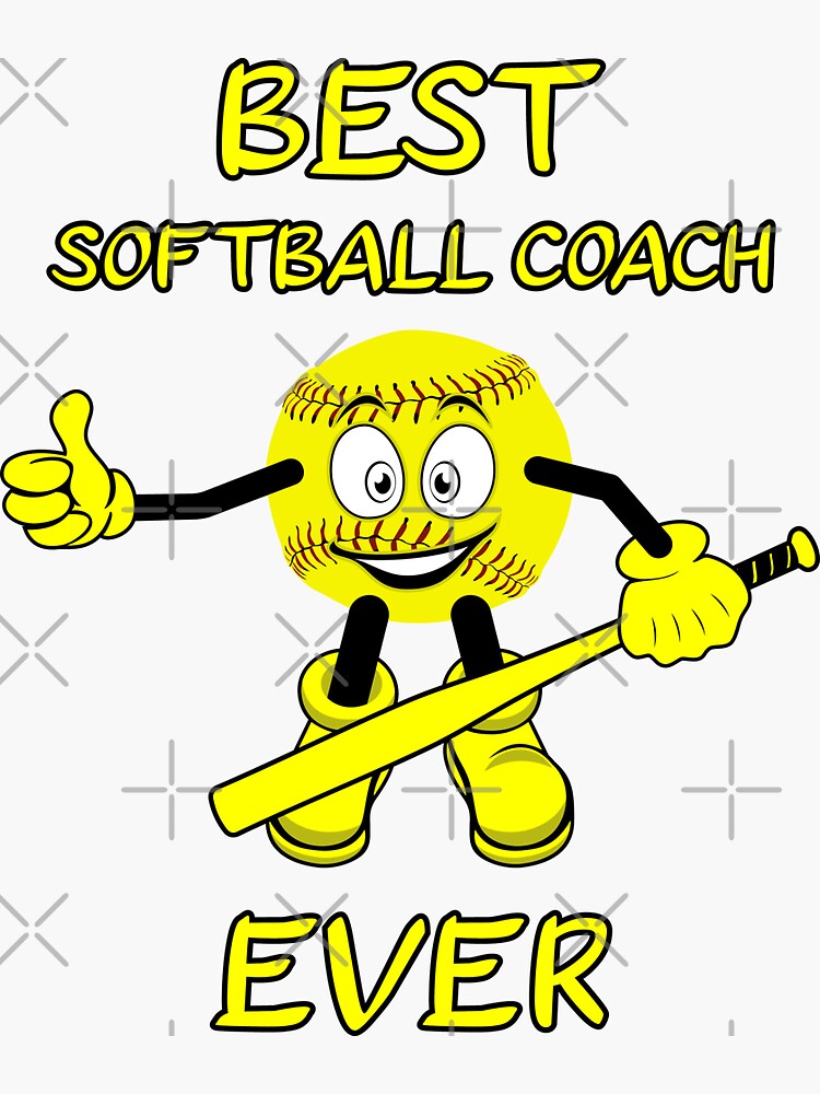 "Gift for softball coach Best Softball Coach Ever/ Softball sayings, slogans, and athletics