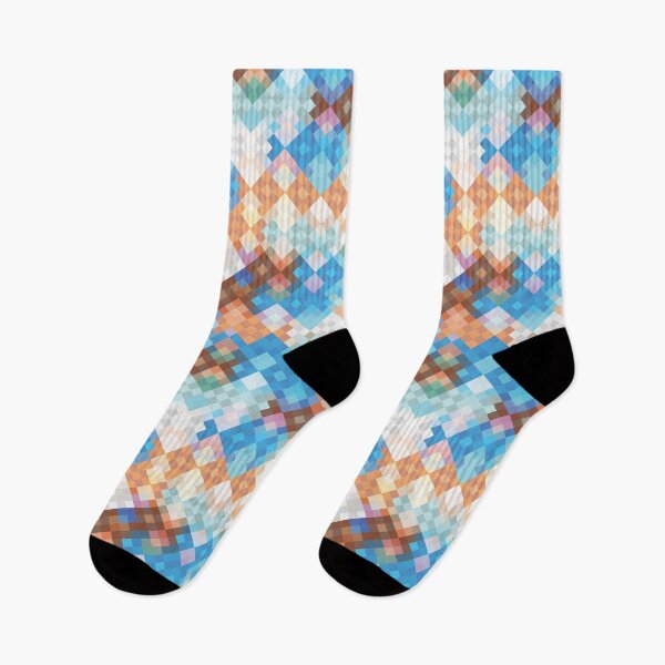Item preview, New Earth Blue And Rust Checkered Pattern designed and sold by IZiets.