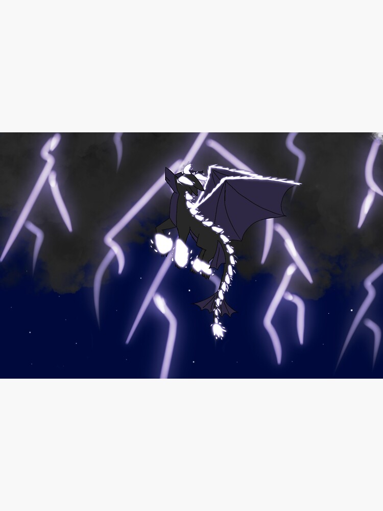 "Lightning dragon" Sticker for Sale by drwhodraws Redbubble