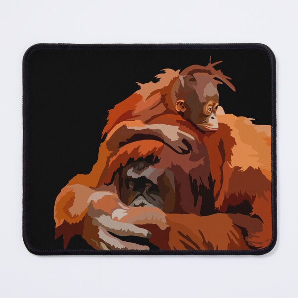 Item preview, O is for Orangutan,Orangutan – Majestic Great Ape Wildlife Illustration designed and sold by PrettylittlepastelUk.