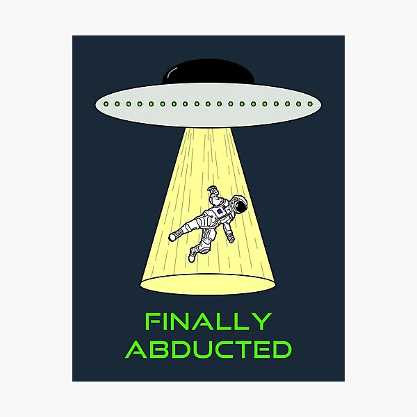 Item preview, Astronaut And UFO Finally Abducted designed and sold by AngeloDeVal.