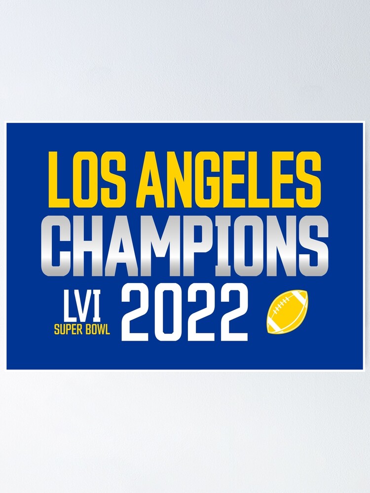 Rico 2021 Super Bowl LVI Champions Los Angeles Rams Metal Sign