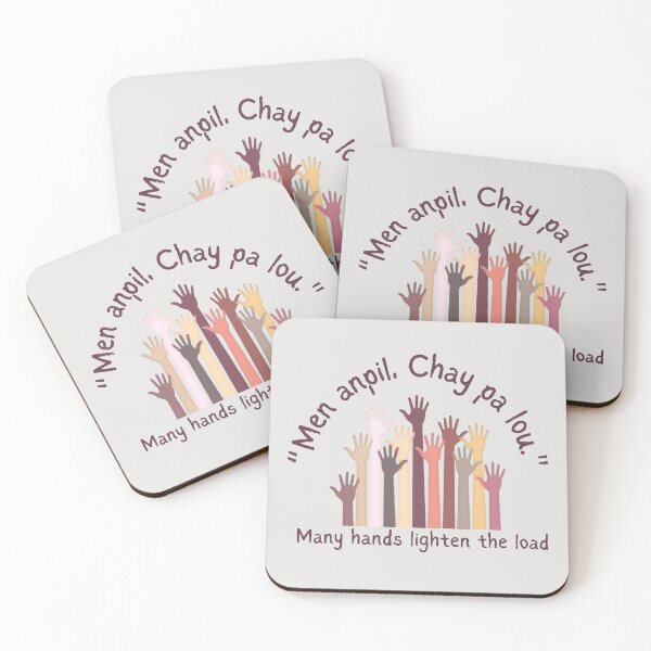 Item preview, Lakay Kreyol Haitian Proverb Men Anpil Chay pa lou  designed and sold by HaitiPouLaVi.