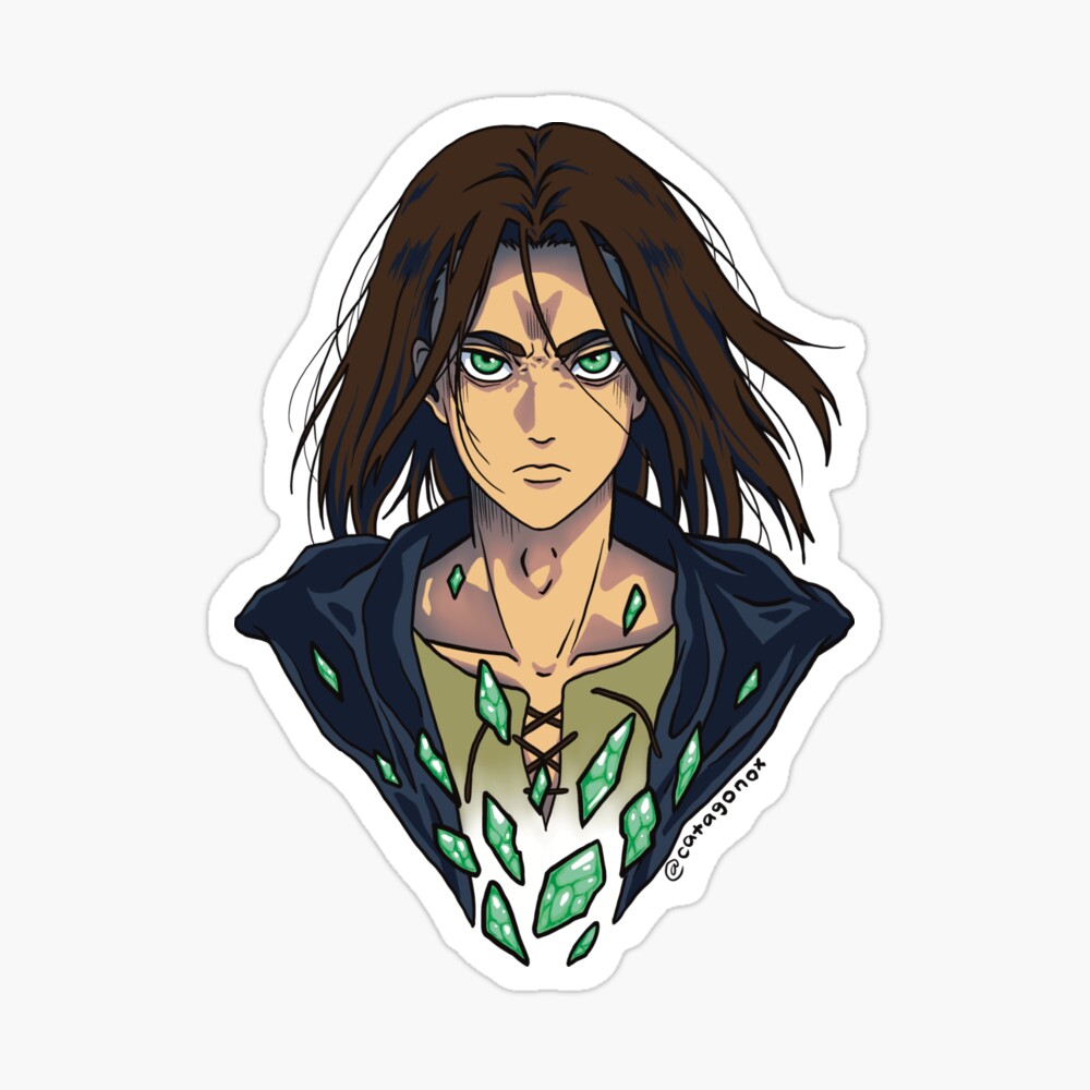 Eren Yeager from Attack on Titan. Eren long hair