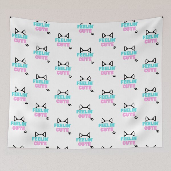 Item preview, "Feelin' Cute" Happy Cat or Dog | Feeling Cute | Funny Pet Lover Gift | Positive Vibes designed and sold by Pawfect-Purr.