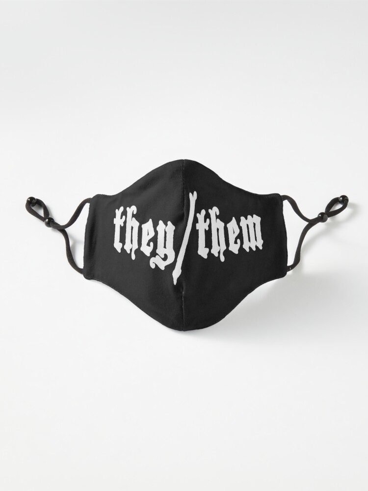 Thumbnail 2 of 7, Mask, They/Them pronouns designed and sold by Sayraphim.